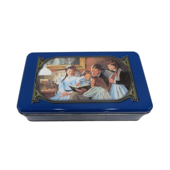 Hershey Canada Inc Pot Of Gold Chocolate Tin Box With Victorian Family Vintage - Picture 1 of 10